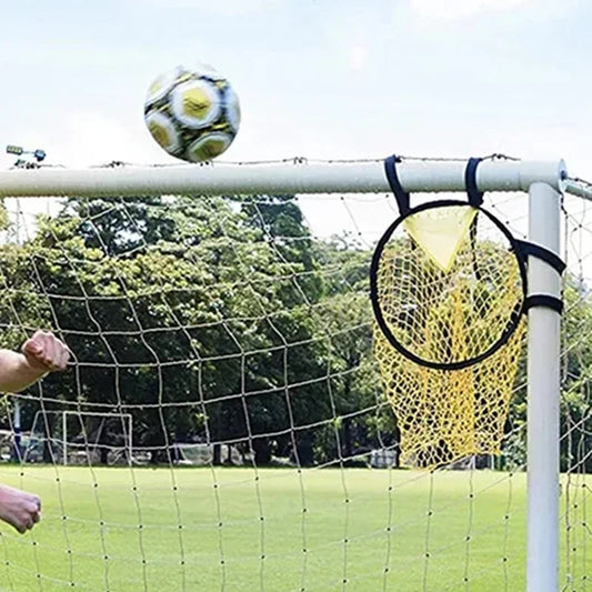 Yellow Football Goal Shooting Pocket for Accuracy Training & Skill Practice